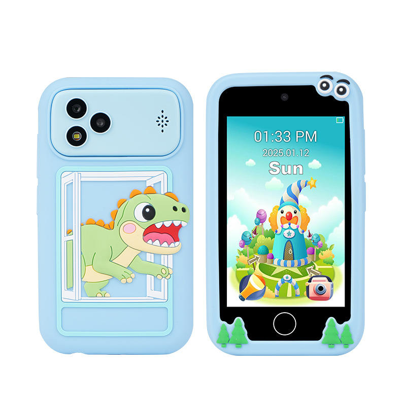 4 Inch Kids Smart Phone Camera Toy with Dual Cameras & AR Games