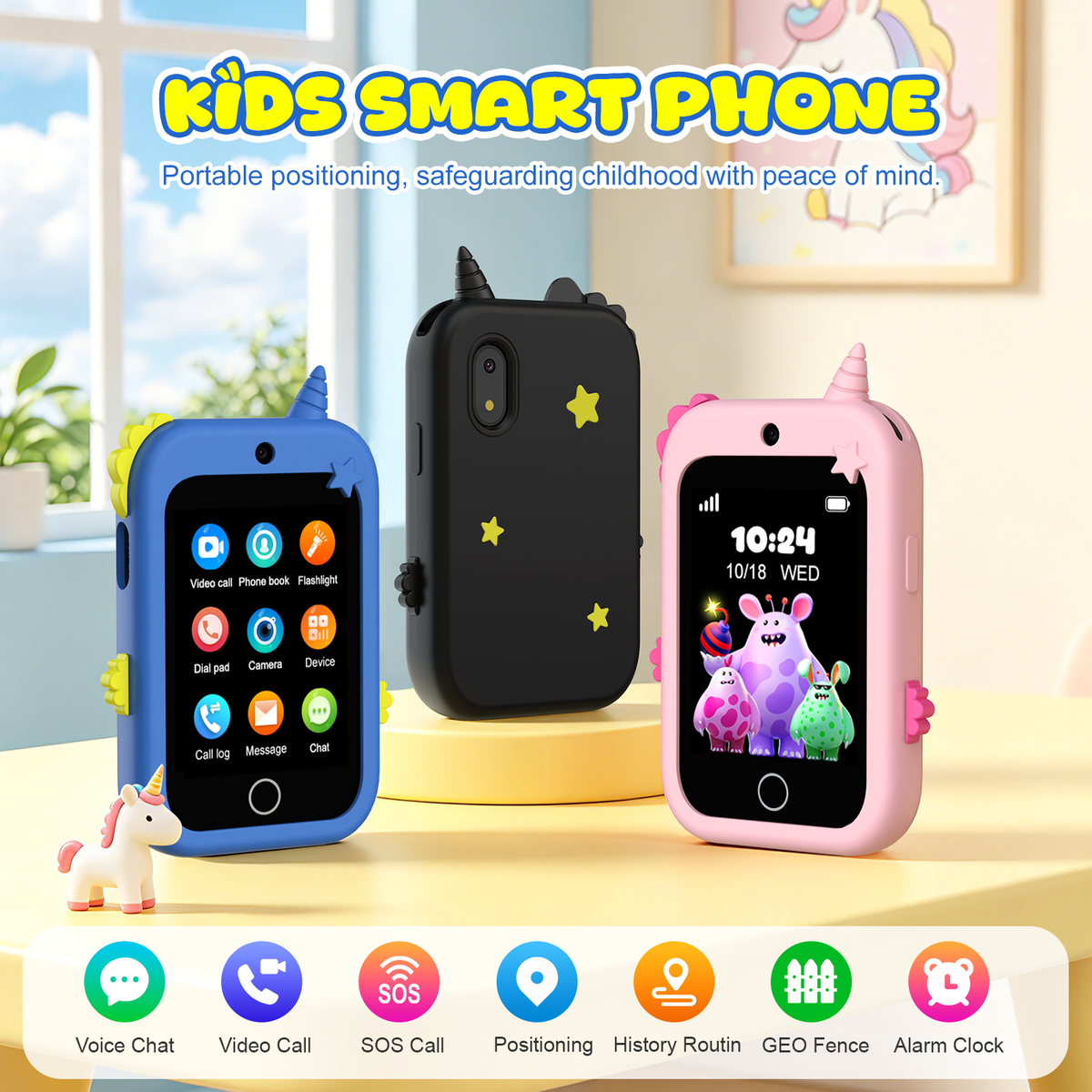 2.8 Inch 4G Kids Smart Phone with SOS & Video Call
