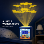 Kids Cube Projection Alarm Clock with Custom Artwork & Snooze