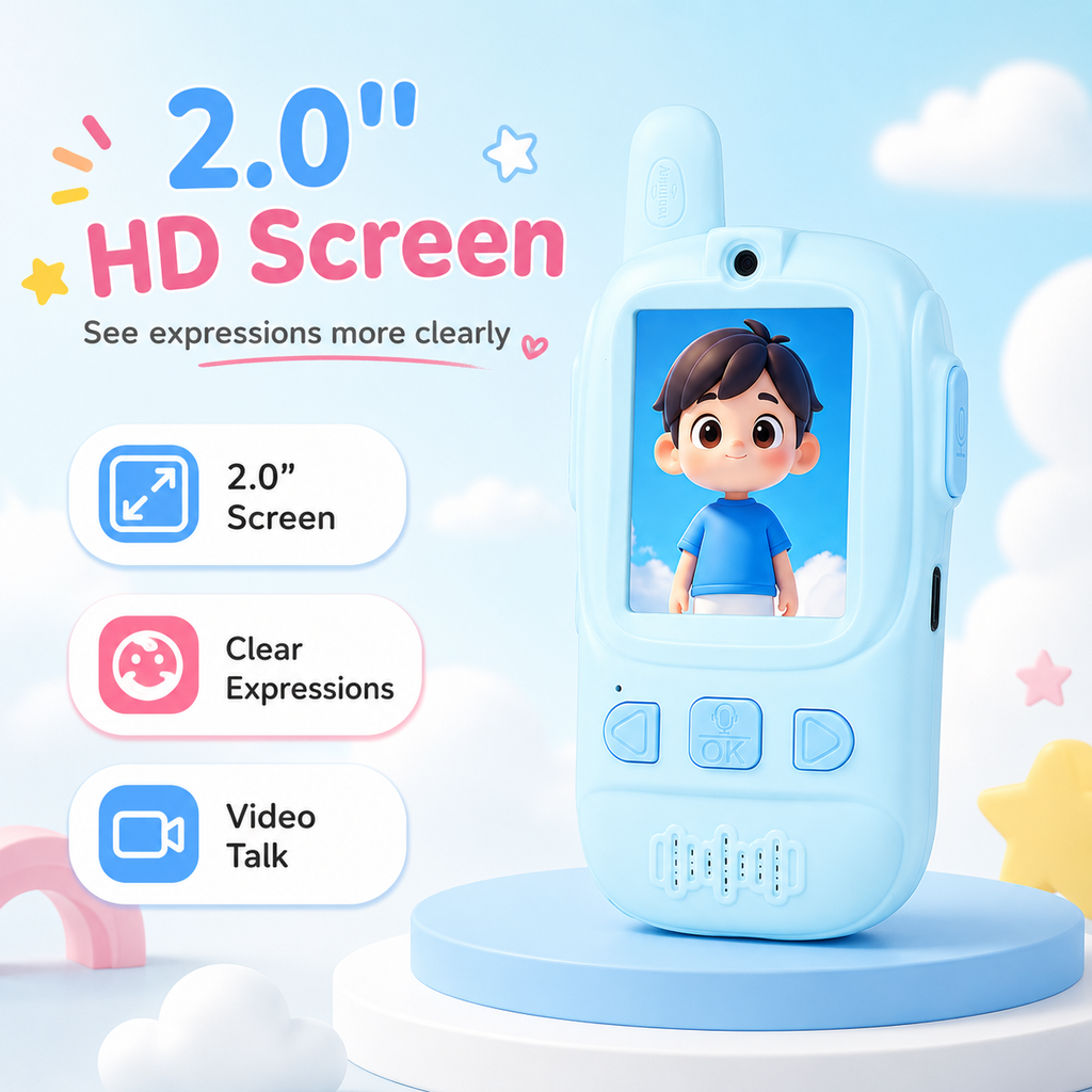 Kids Video Walkie Talkies with Camera, WiFi Photo Sharing & Charging Dock - product detail 3