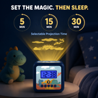 Kids Cube Projection Alarm Clock with Custom Artwork & Snooze