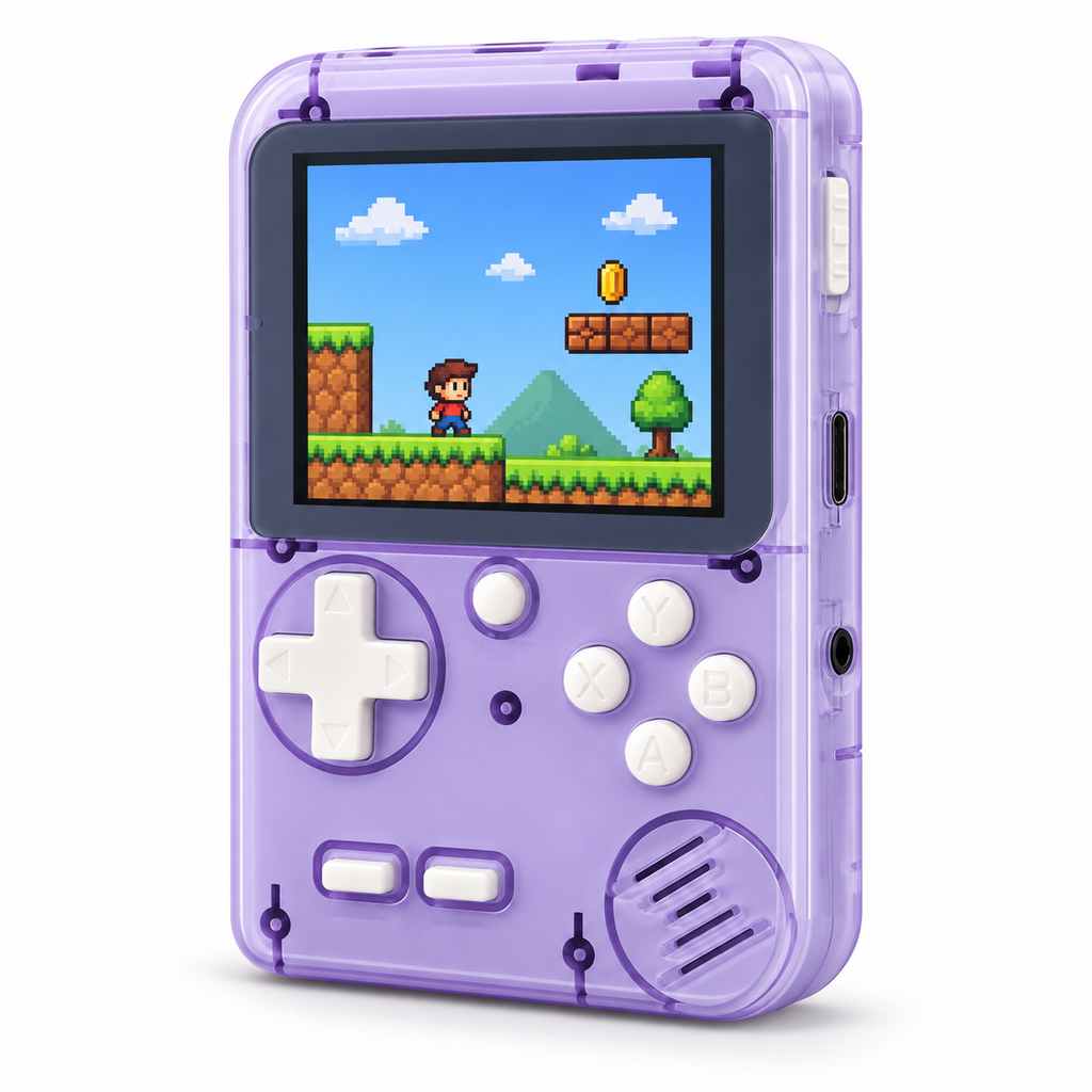 2.8-Inch Retro Handheld Game Console with 400 Built-in Games & Rechargeable Battery