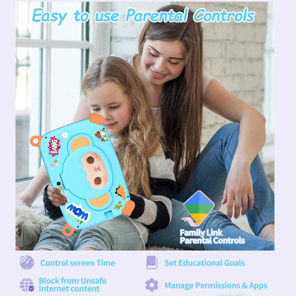 Portable Kids Learning Tablet with WiFi, Touch Screen and Shockproof Case