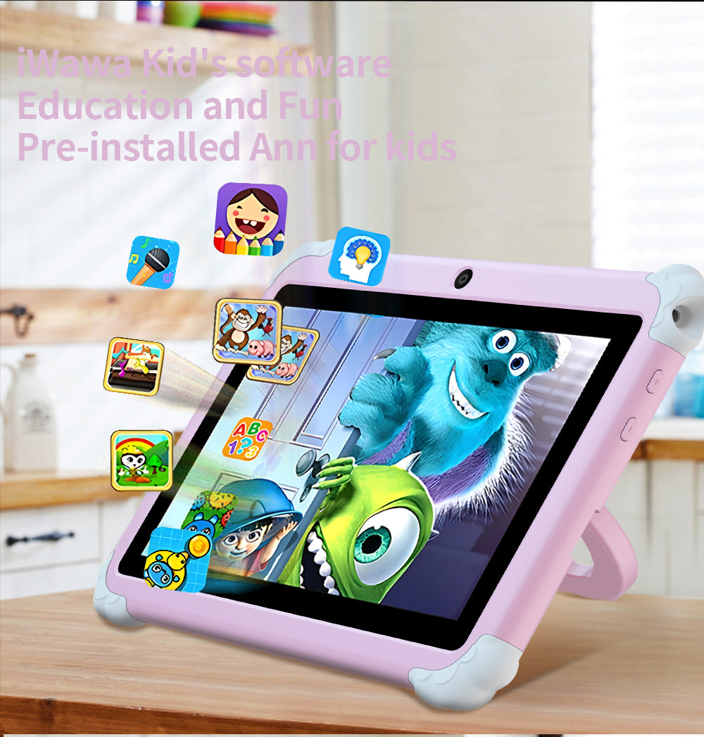 Kids Tablet with Protective Case, Parental Control and Preloaded Learning Apps