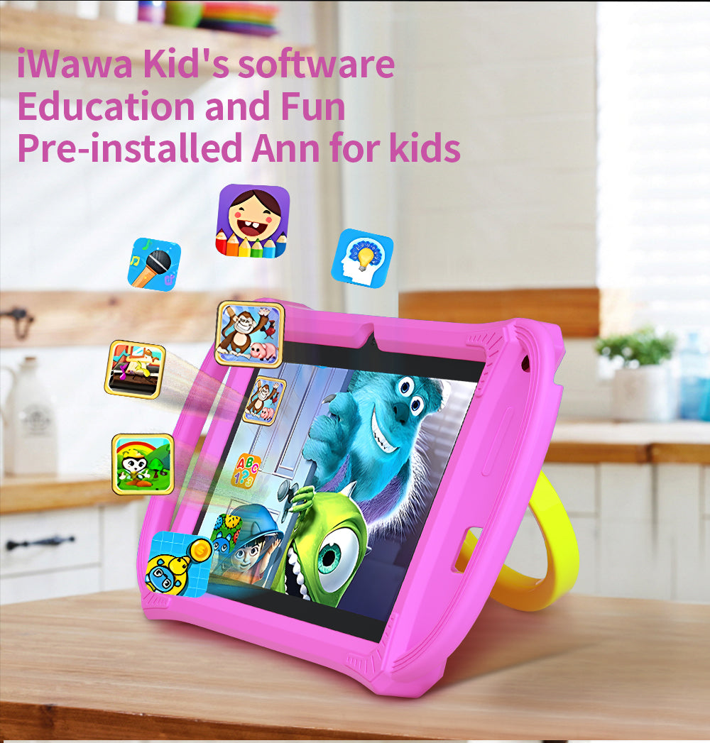 Shockproof Kids Tablet with WiFi, Safe Content and Parent Control Mode
