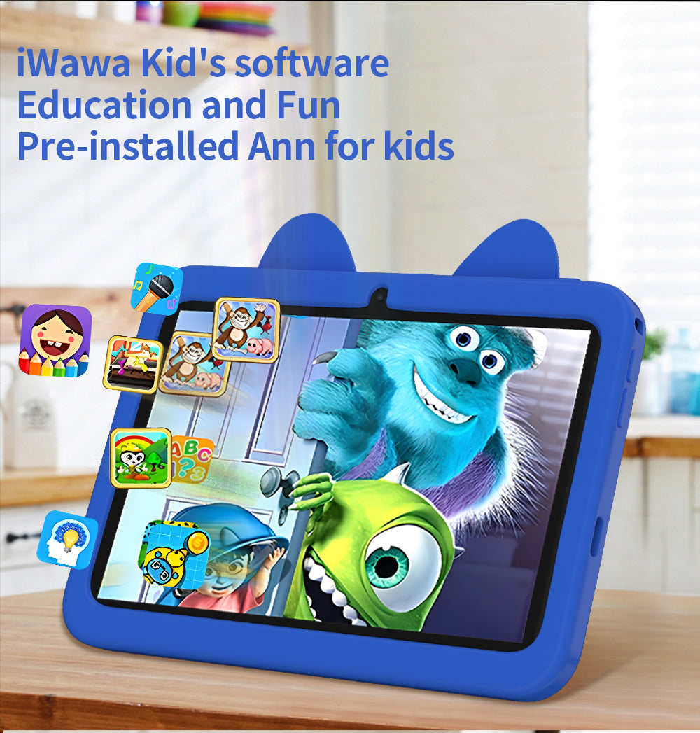 Android Kids Tablet for School, Travel, Learning and Entertainment