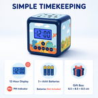 Kids Cube Projection Alarm Clock with Custom Artwork & Snooze