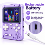 2.8-Inch Retro Handheld Game Console with 400 Built-in Games & Rechargeable Battery