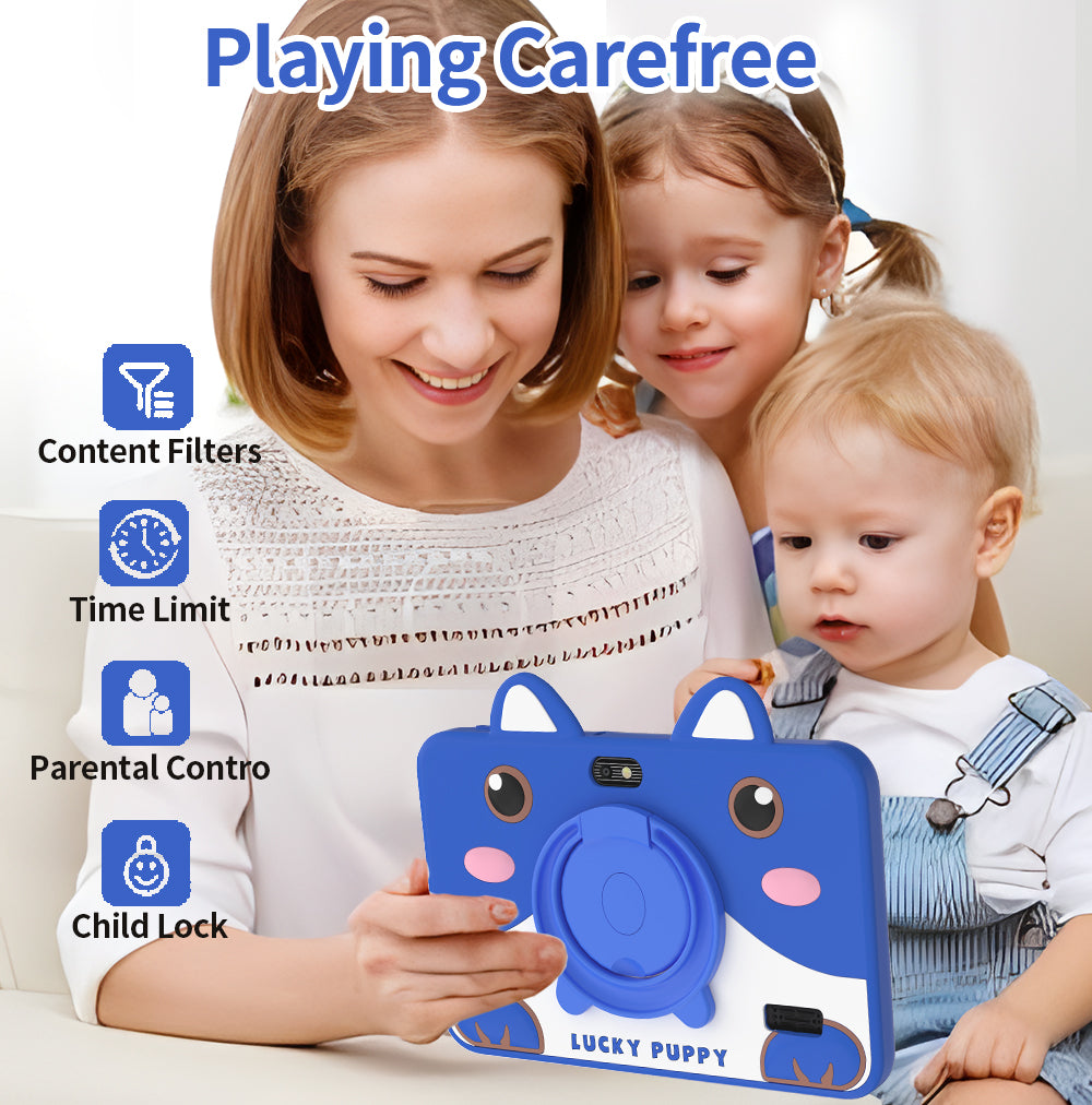 Android Kids Tablet for School, Travel, Learning and Entertainment