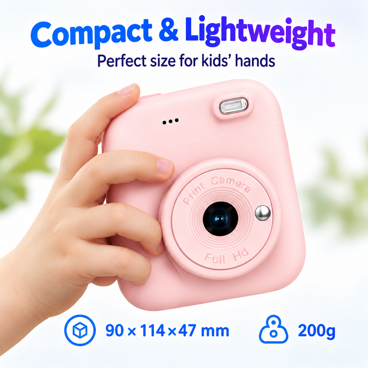Portable Kids Instant Print Camera with HD Screen
