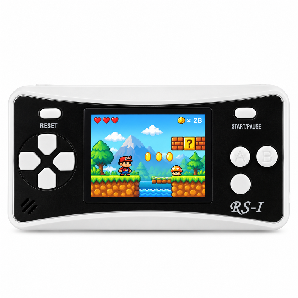 2.5 Inch Classic Handheld Game Console with 182 Built-in Games & AV Outpu