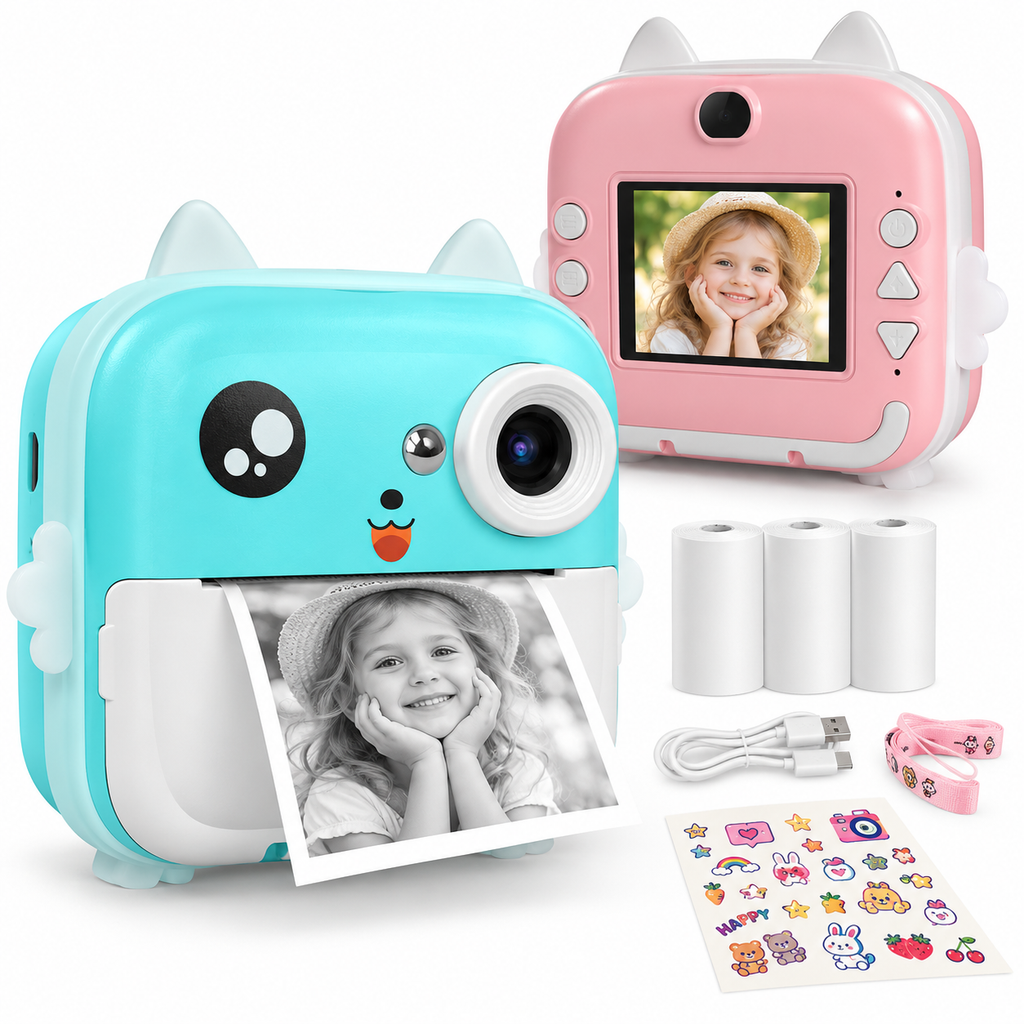 Kids Instant Print Camera with 2.4-Inch HD Screen