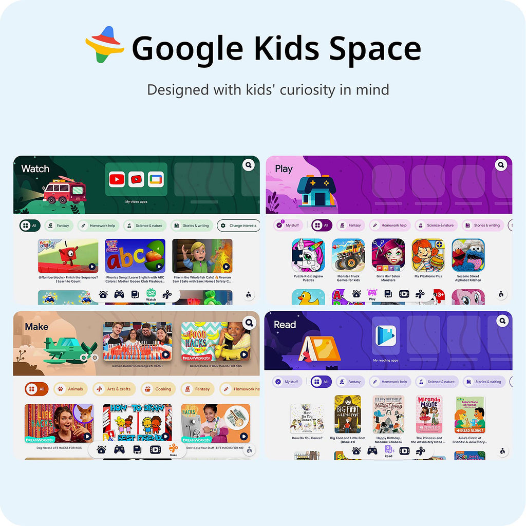 Kids Tablet 10 Inch Android Learning Tablet with Parental Control and Protective Case