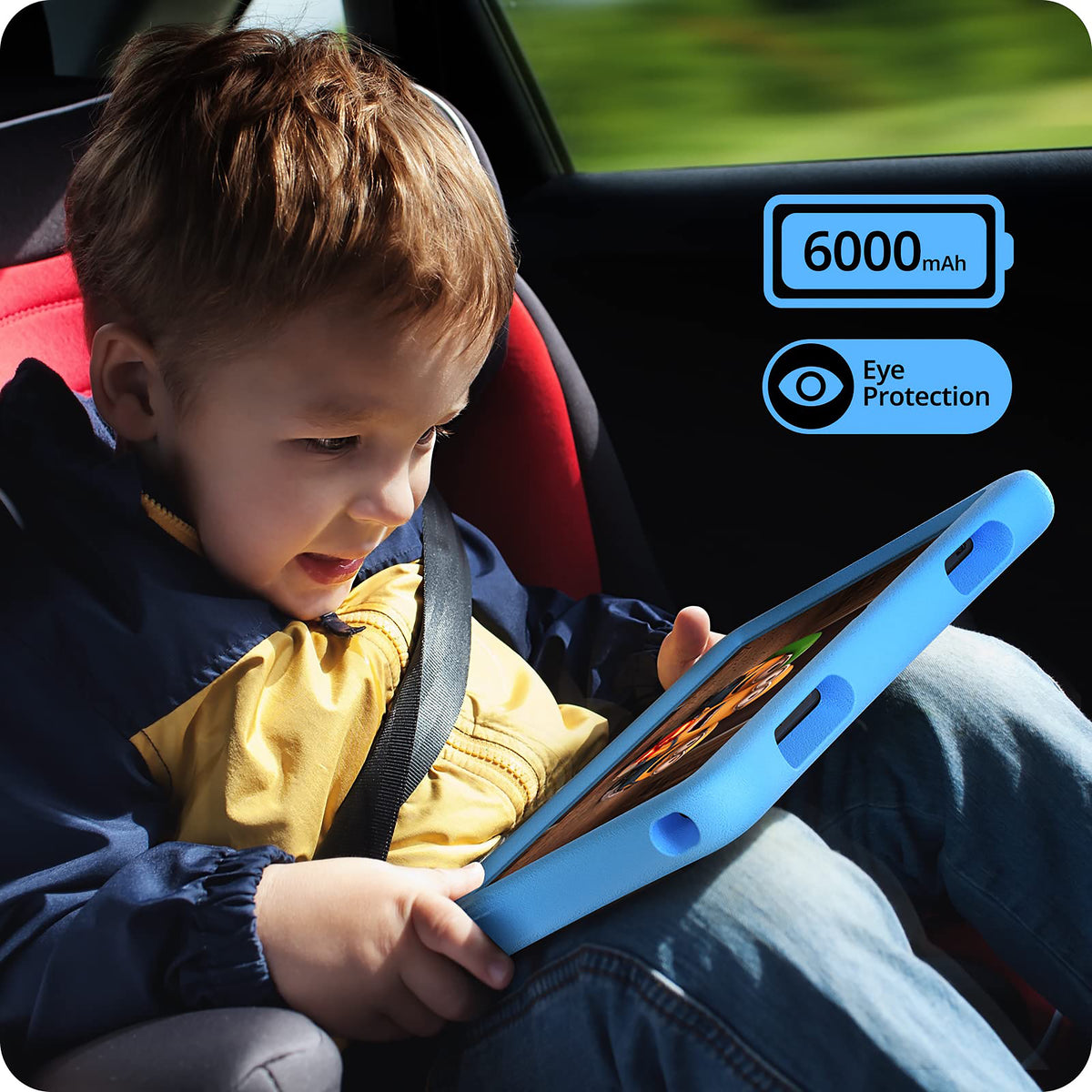 10 Inch Kids Tablet with WiFi, Educational Apps and Shockproof Case