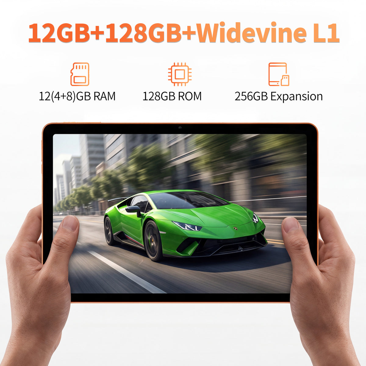 10.1 Inch Android 10.0 4G LTE Business Tablet PC, 3GB RAM + 32GB Storage, IPS Display