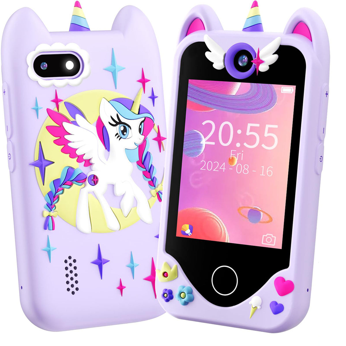 Rechargeable Kids Camera Phone Toy with Type-C Charging