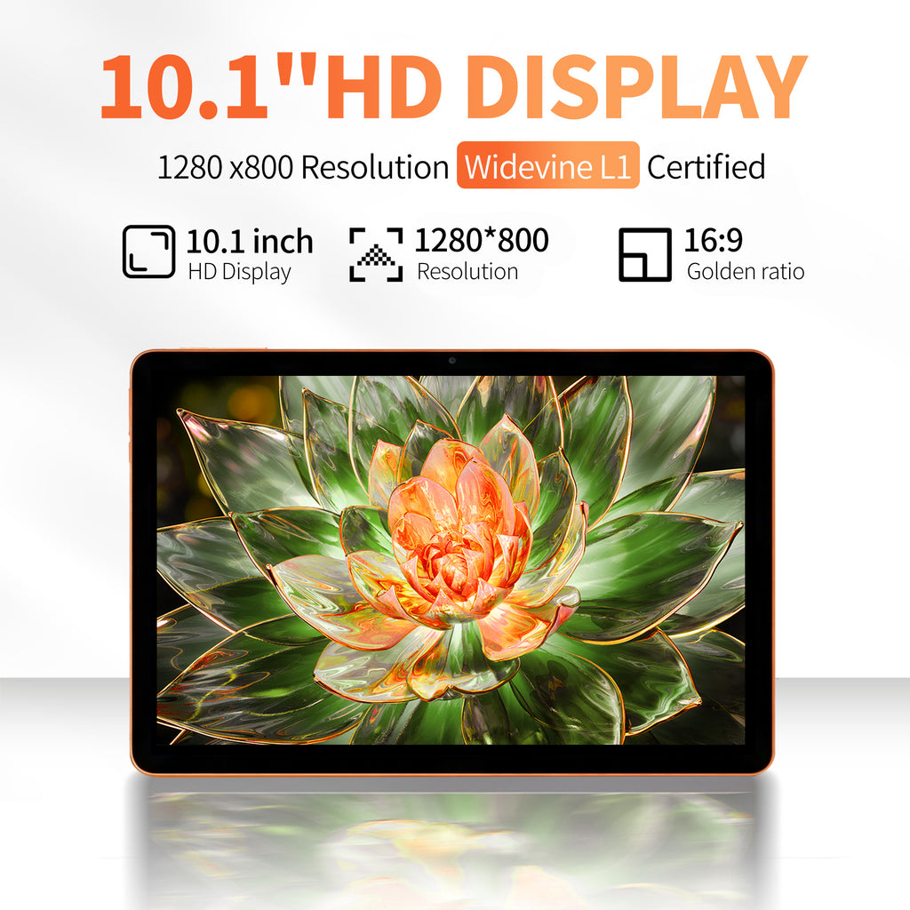 10.1 Inch Android 10.0 4G LTE Business Tablet PC, 3GB RAM + 32GB Storage, IPS Display
