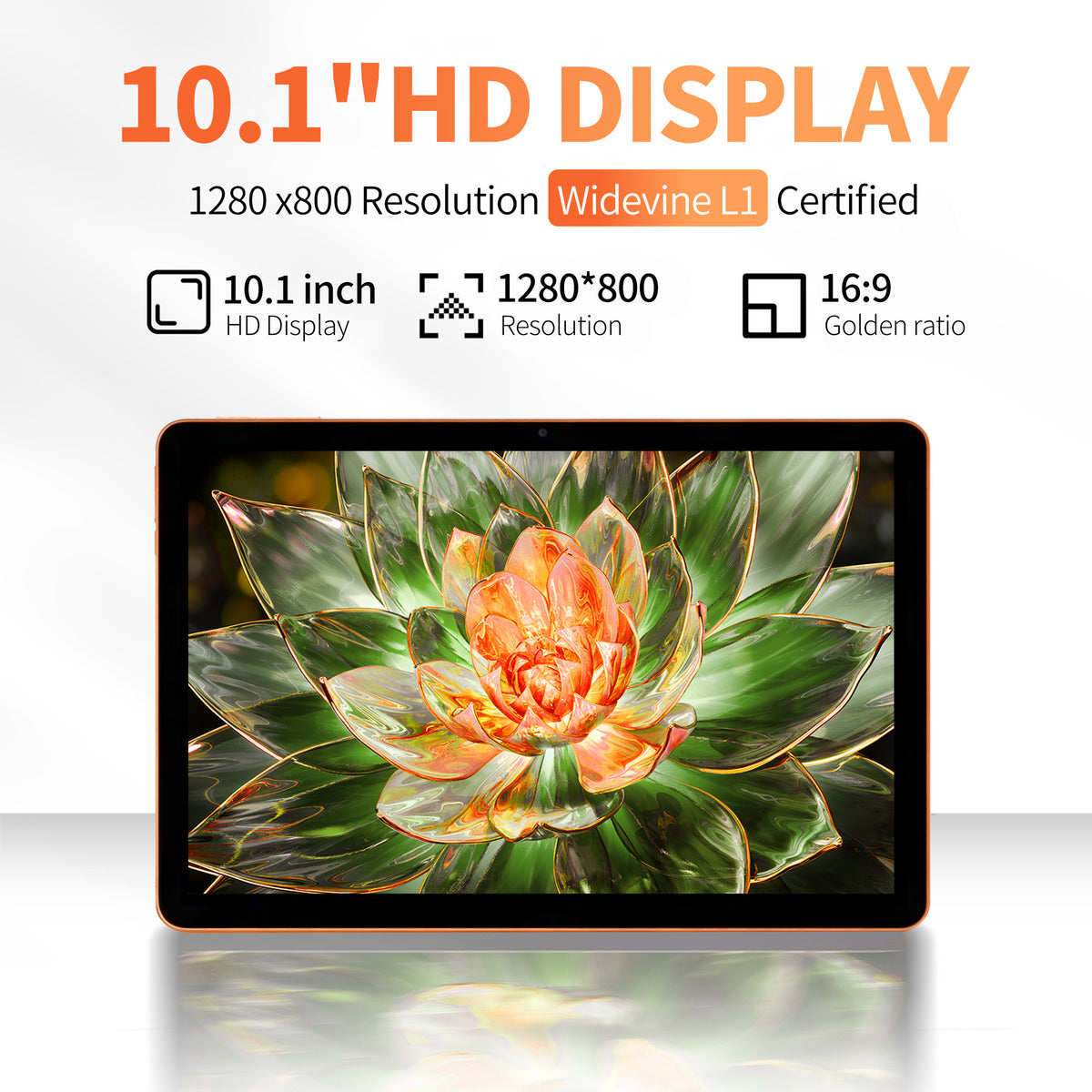 10.1 Inch Android 10.0 4G LTE Business Tablet PC, 3GB RAM + 32GB Storage, IPS Display