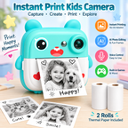 Rabbit Kids Instant Print Camera with Bluetooth App