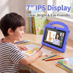 Toddler Tablet for Kids, 7 Inch Android Tablet with Eye Protection and Case