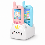 Kids Video Walkie Talkies with Camera, WiFi Photo Sharing & Dual Charging Station - Blue option