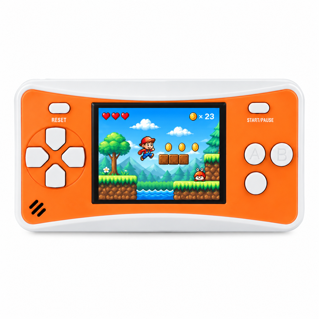 2.5 Inch Classic Handheld Game Console with 182 Built-in Games & AV Outpu