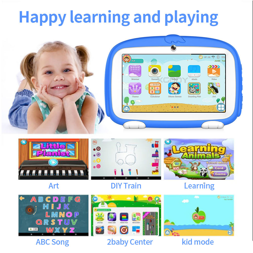 Kids Tablet for Toddlers with Durable Case, Games and Video Learning
