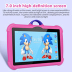 7 Inch Kids Android Tablet, Portable Learning Tablet for Travel and Home