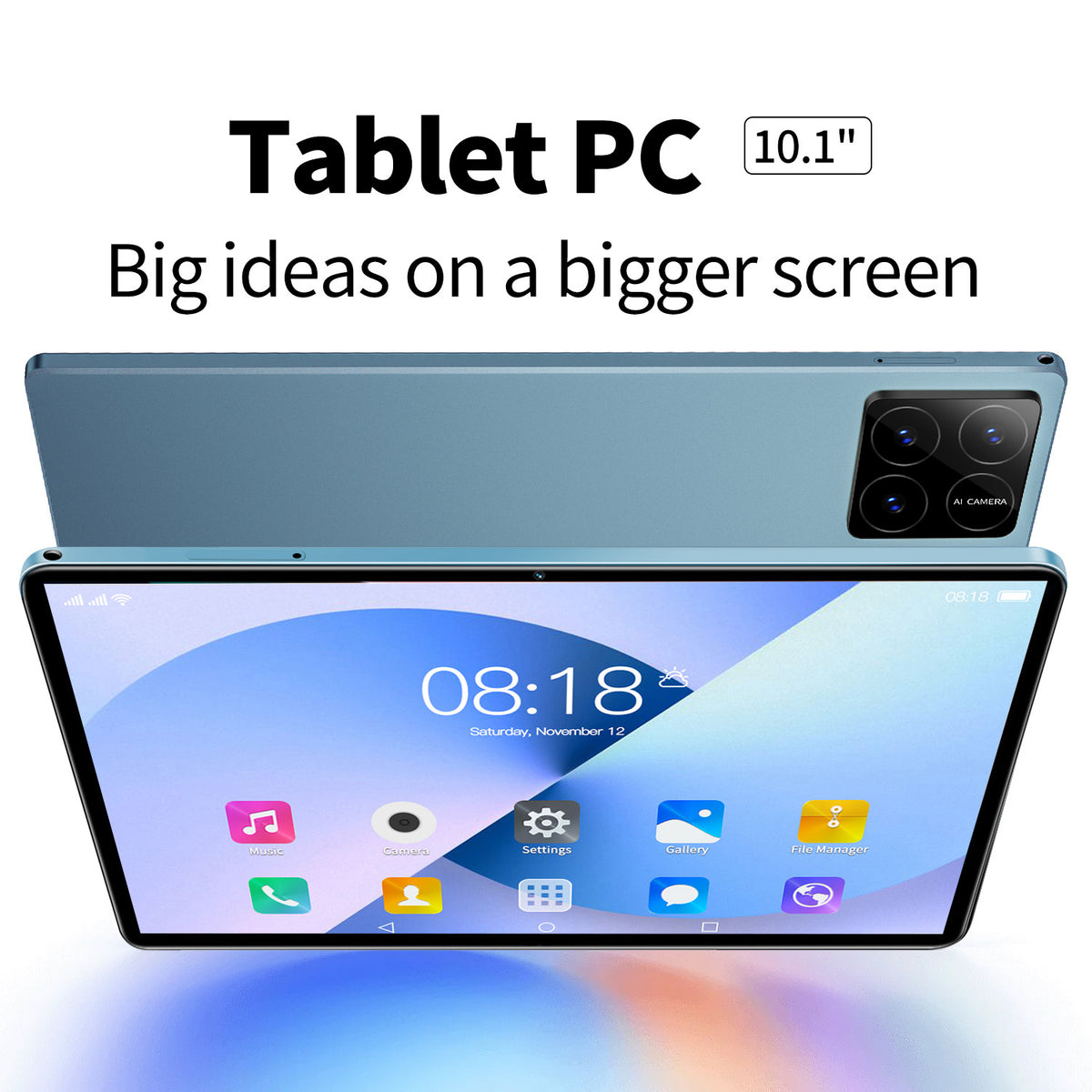 10.1 Inch Android 10.0 4G LTE Business Tablet PC, 3GB RAM + 32GB Storage, IPS Display