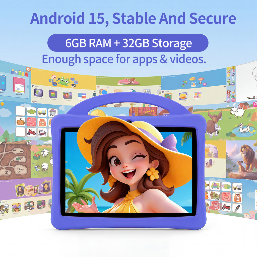 Toddler Tablet for Kids, 7 Inch Android Tablet with Eye Protection and Case