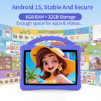 Toddler Tablet for Kids, 7 Inch Android Tablet with Eye Protection and Case