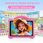 Kids Entertainment Tablet with Android System, WiFi and Shockproof Cover