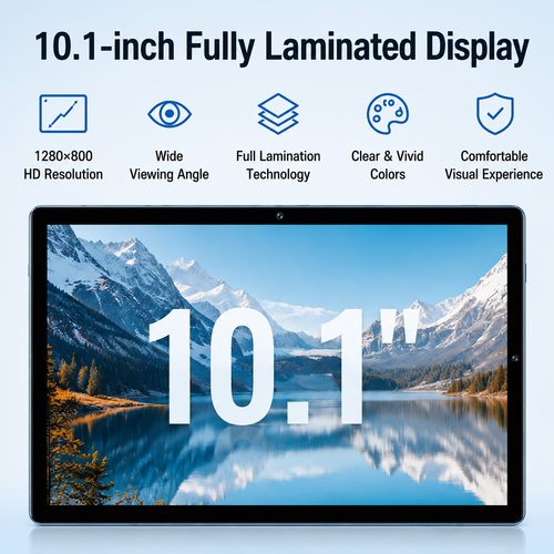 10.1 Inch Android 10.0 3G Business Tablet PC, 3GB RAM + 32GB Storage, IPS Display