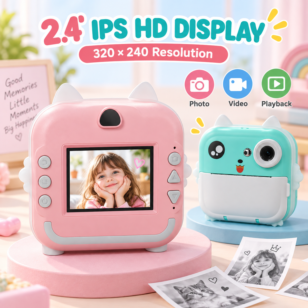 App-Controlled Instant Print Camera for Kids