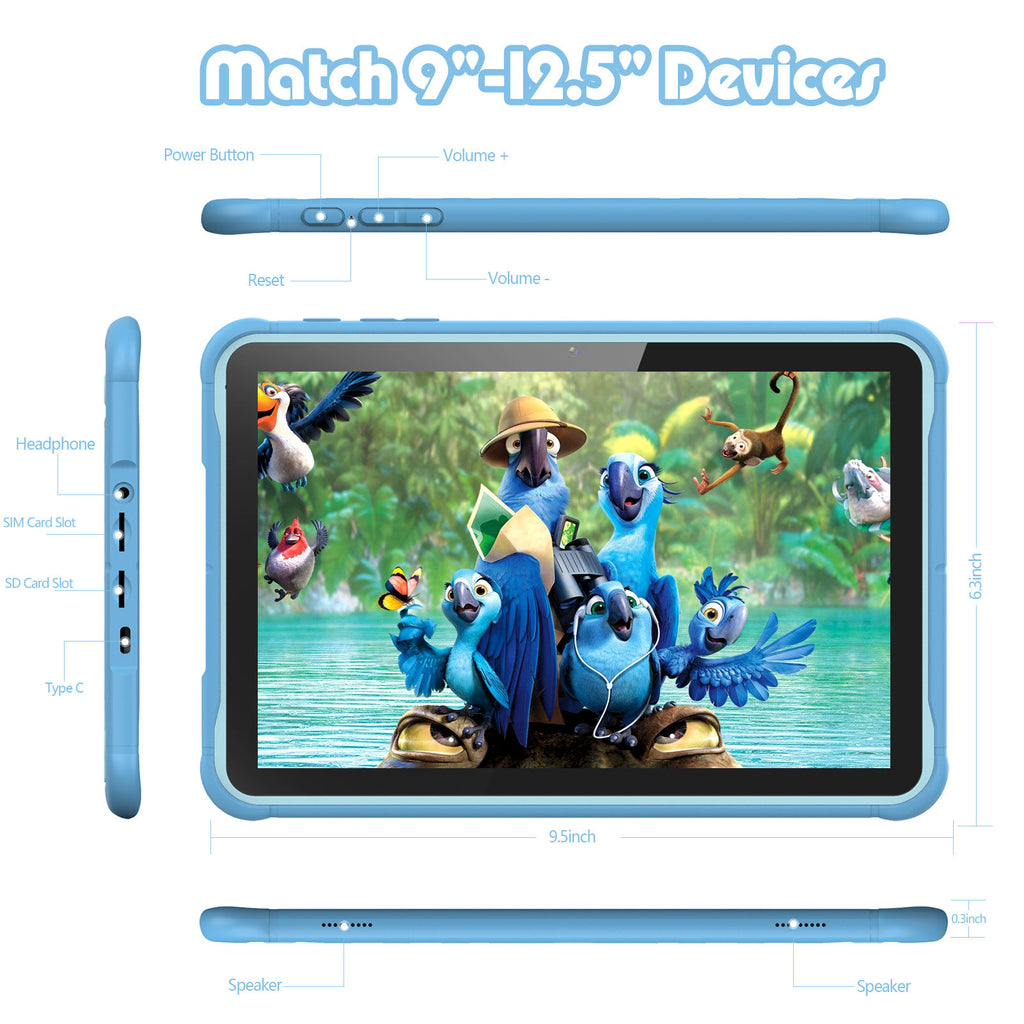 Learning Tablet for Kids Ages 3-12 with Games, Videos and Safe Browser