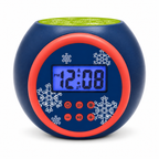 Christmas Projection Alarm Clock with Music, Snooze & Backlight for Kids