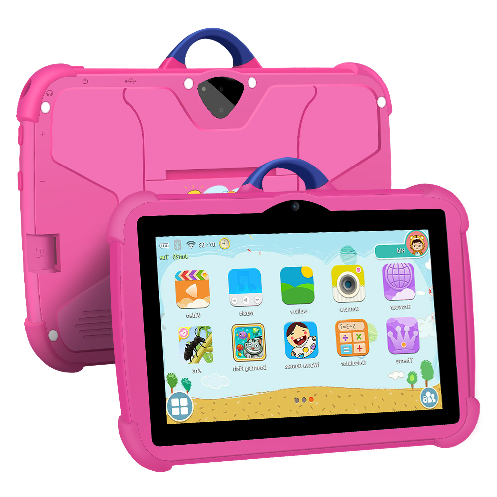 7 Inch Kids Android Tablet, Portable Learning Tablet for Travel and Home