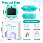 Rabbit Kids Instant Print Camera with Bluetooth App