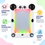 9 Inch Panda LED Light-Up Tracing Pad for Kids – Color Changing Drawing Board