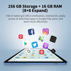 10.1 Inch Android 10.0 4G LTE Business Tablet PC, 3GB RAM + 32GB Storage, IPS Display
