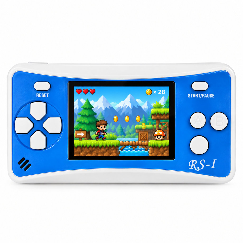 2.5 Inch Classic Handheld Game Console with 182 Built-in Games & AV Outpu