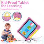10 Inch Android Kids Tablet with Case, Safe Browser and Educational Games