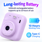 Portable Kids Instant Print Camera with HD Screen