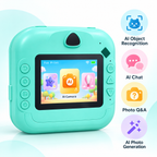 Voice-Controlled Instant Print Camera with 2.4-Inch HD Screen