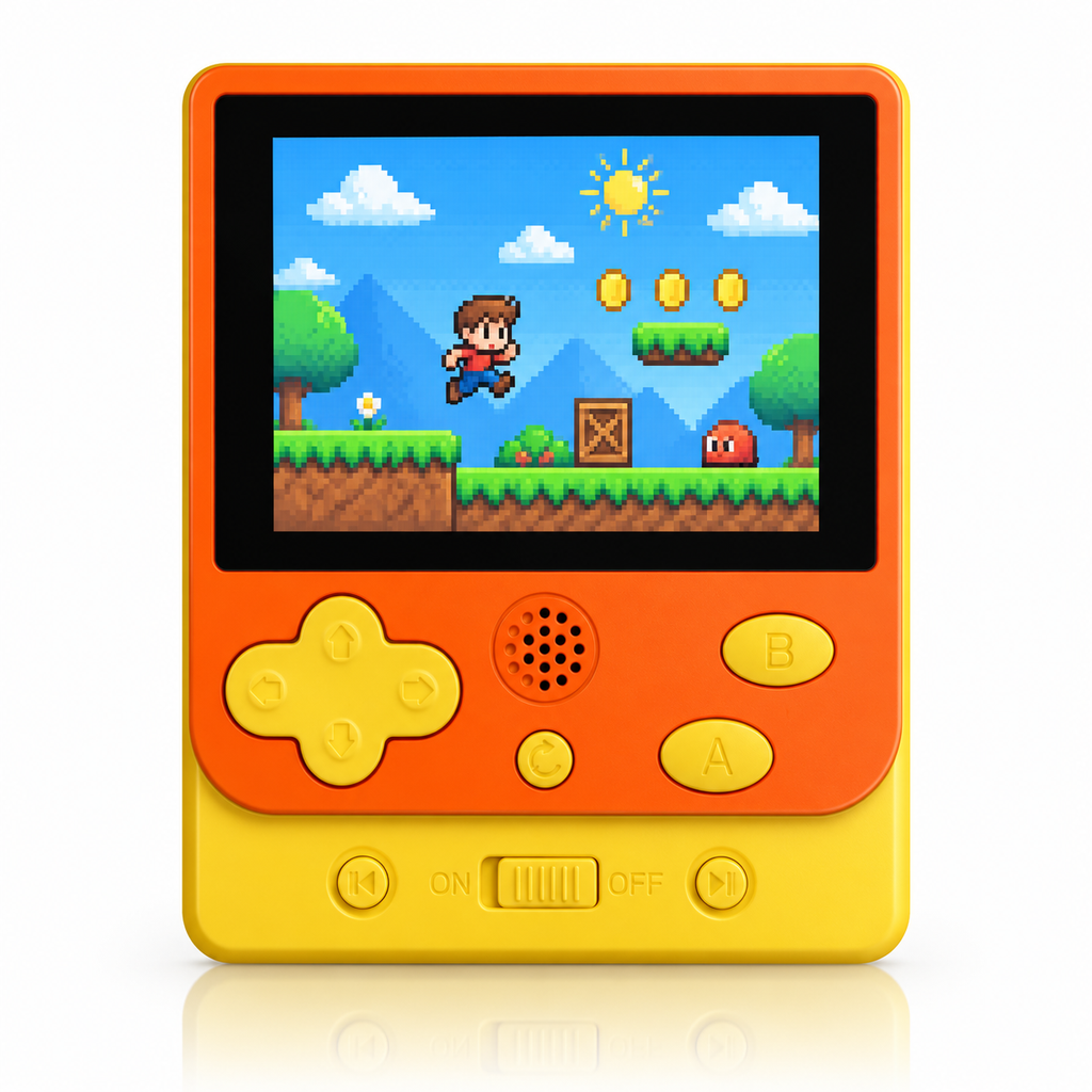 2.5 Inch Handheld Game Console with 500 Built-in 8-Bit Games & Type-C Charging