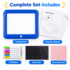 LED Light-Up Tracing Pad for Kids – 9 & 12 Inch Color Changing Drawing Board