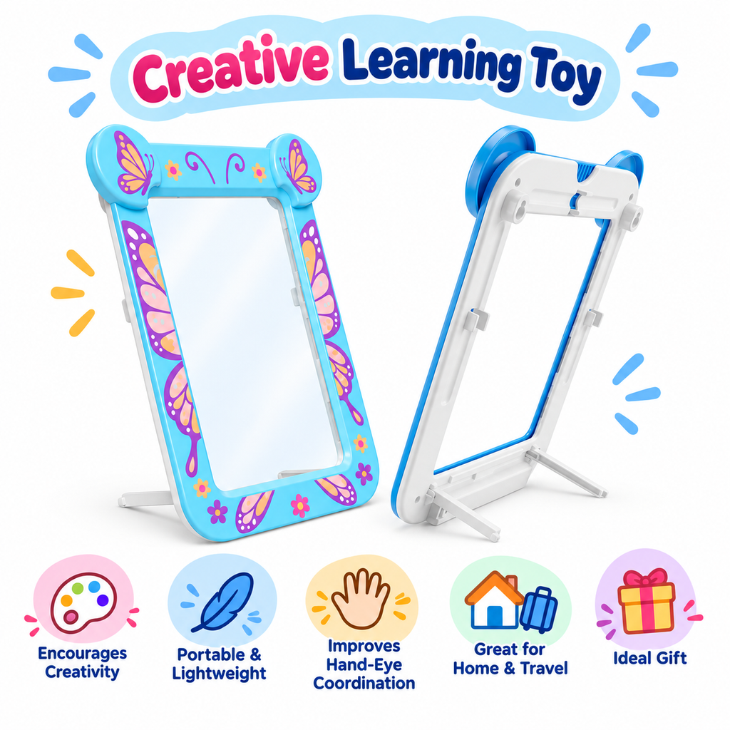 9 Inch Butterfly LED Light-Up Drawing Board for Kids