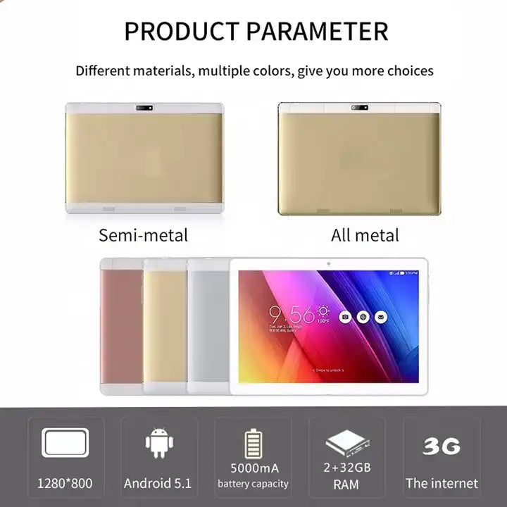 Best quality smart tablet with 10.1inch IPS display A33 2GB 32GB for student educational tablet pc