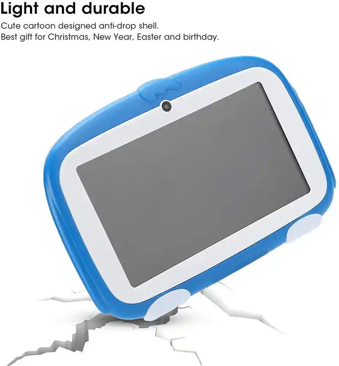 7inch Kids Tablet With Doggy Design For Education-Blue