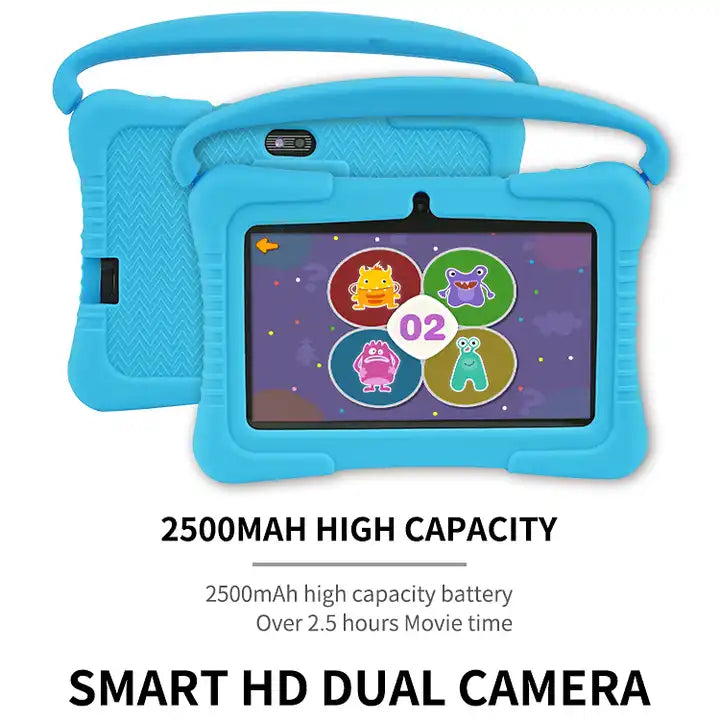 7 Inch OEM custom Kids Tablet PC For Education With Silicone Case